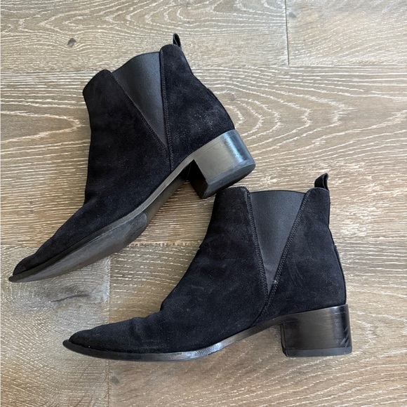 Acne Studios Black Suede Ankle Boots 37 - Picture 1 of 7